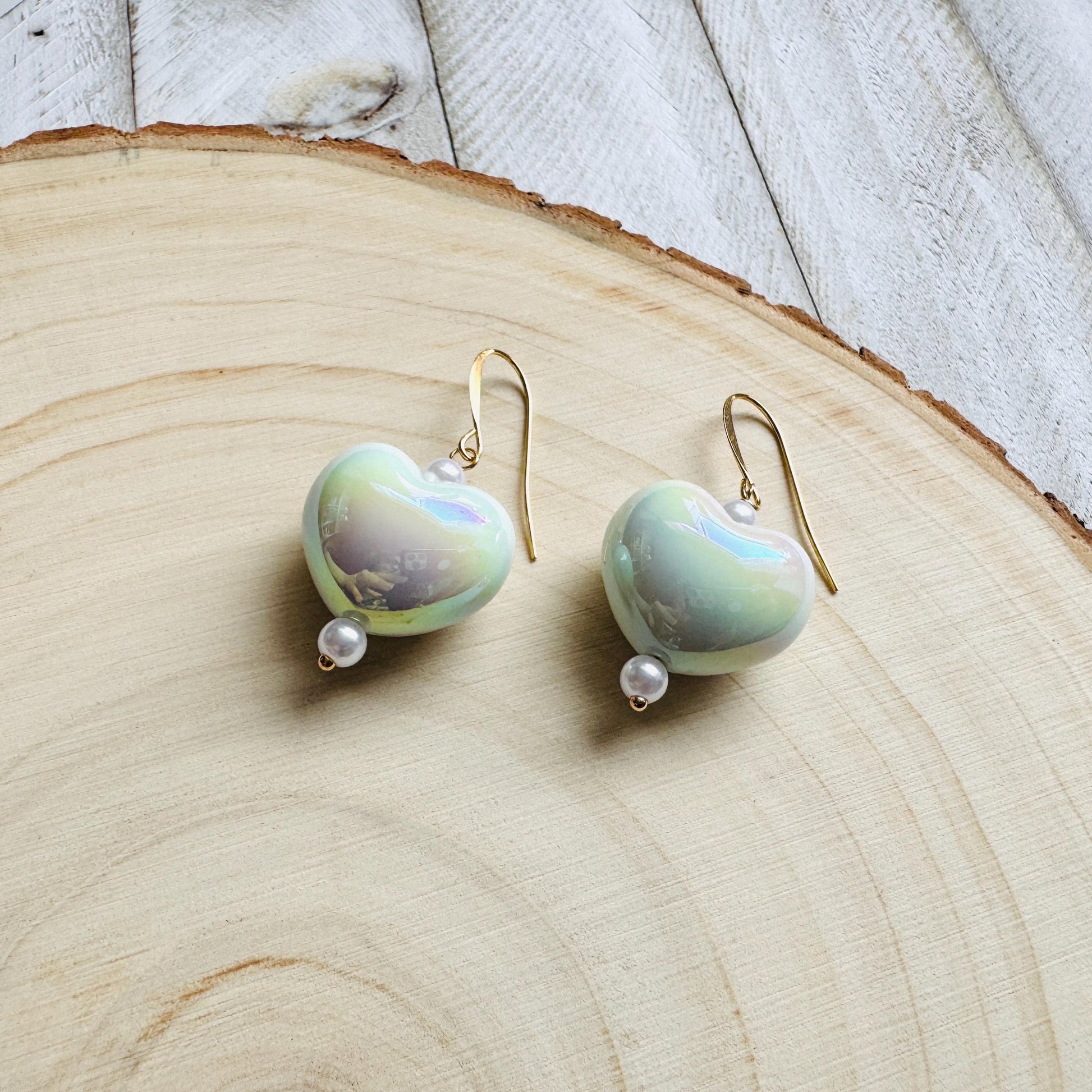 Heart Earrings, Boho Hippie Jewelry, Coquette Earrings Dangle, Pastel Goth, Galentine’s Gift for Friends, Valentines Gift for Her Jewelry