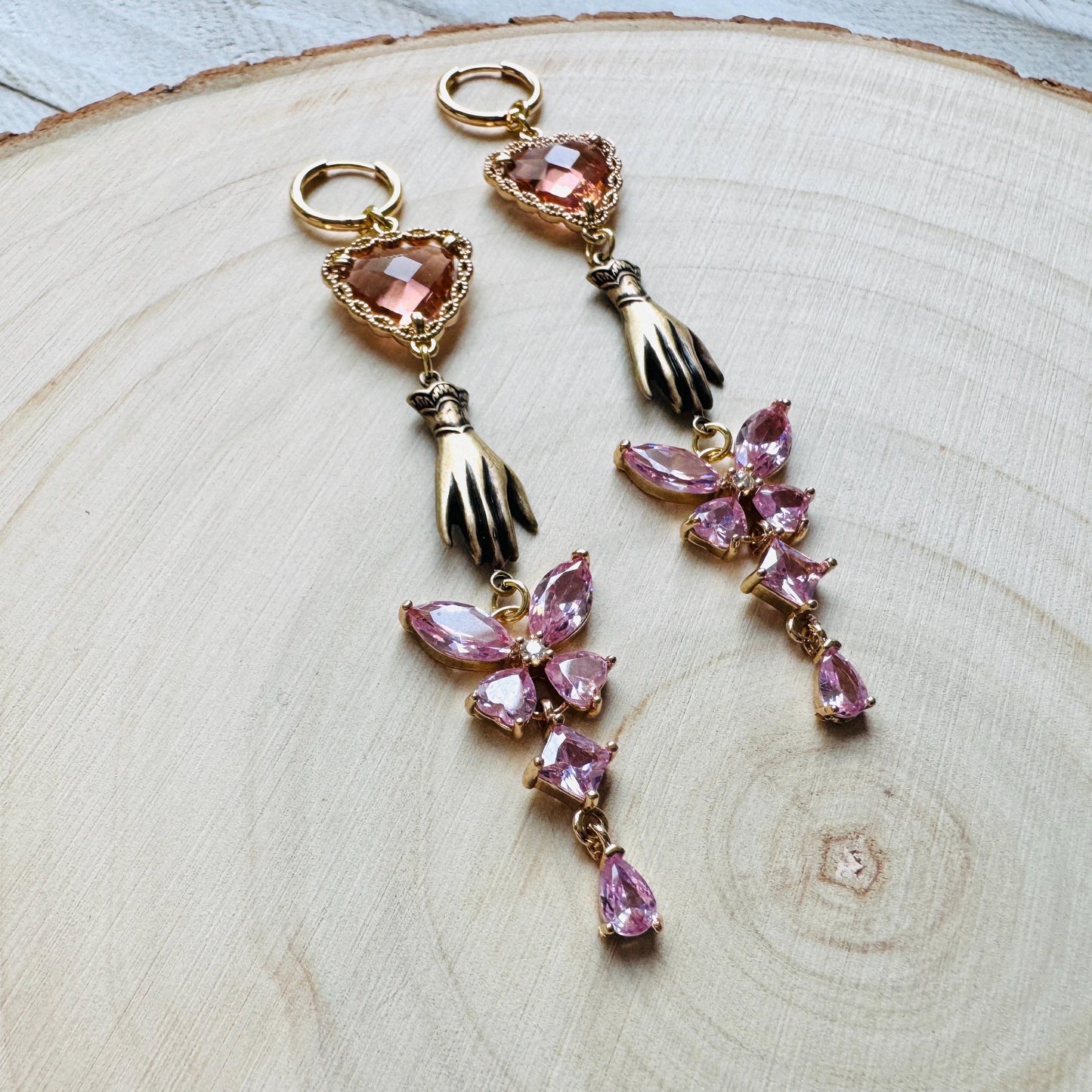 Heart Earrings Gold, Butterfly Earrings, Boho Hippie Jewely, Huggie Hoops, Coquette Jewelry, Galentine’s Gift for Friends, Whimsical Gifts