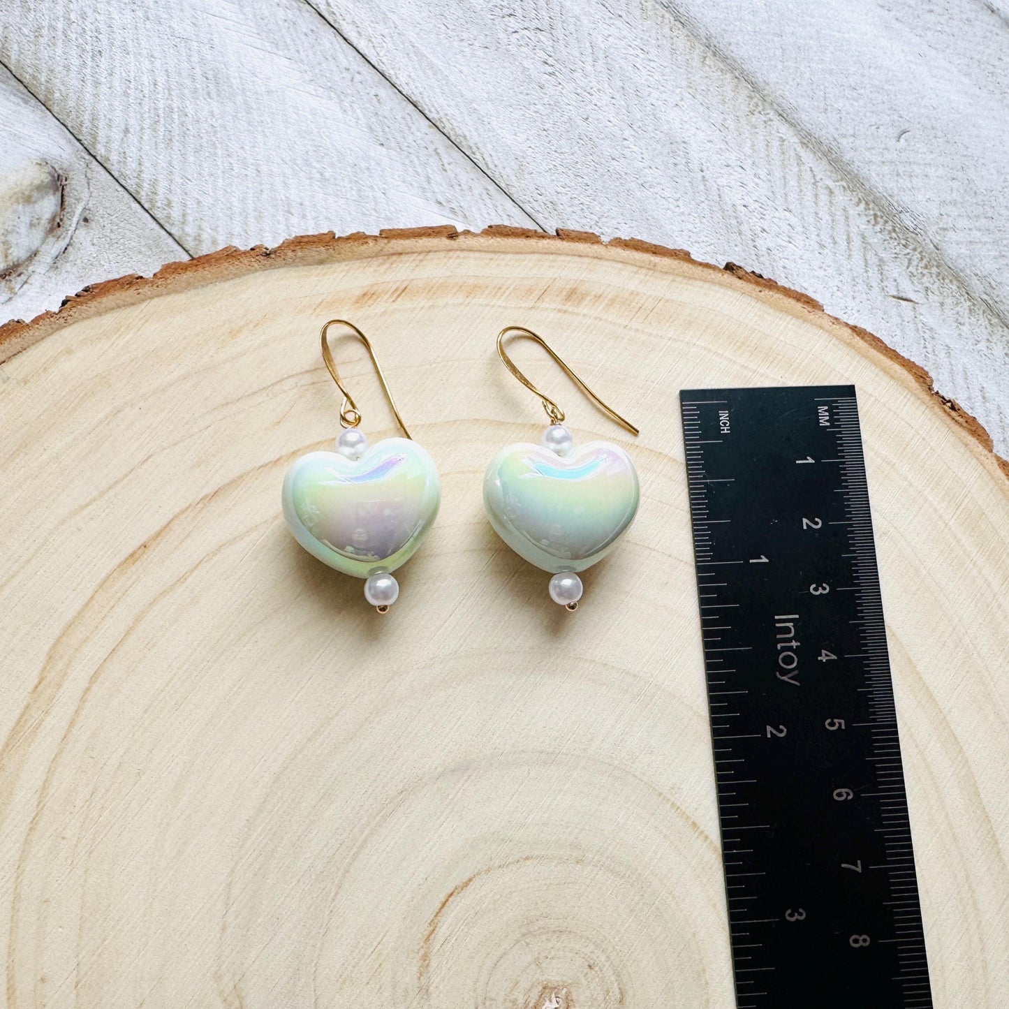 Heart Earrings, Boho Hippie Jewelry, Coquette Earrings Dangle, Pastel Goth, Galentine’s Gift for Friends, Valentines Gift for Her Jewelry