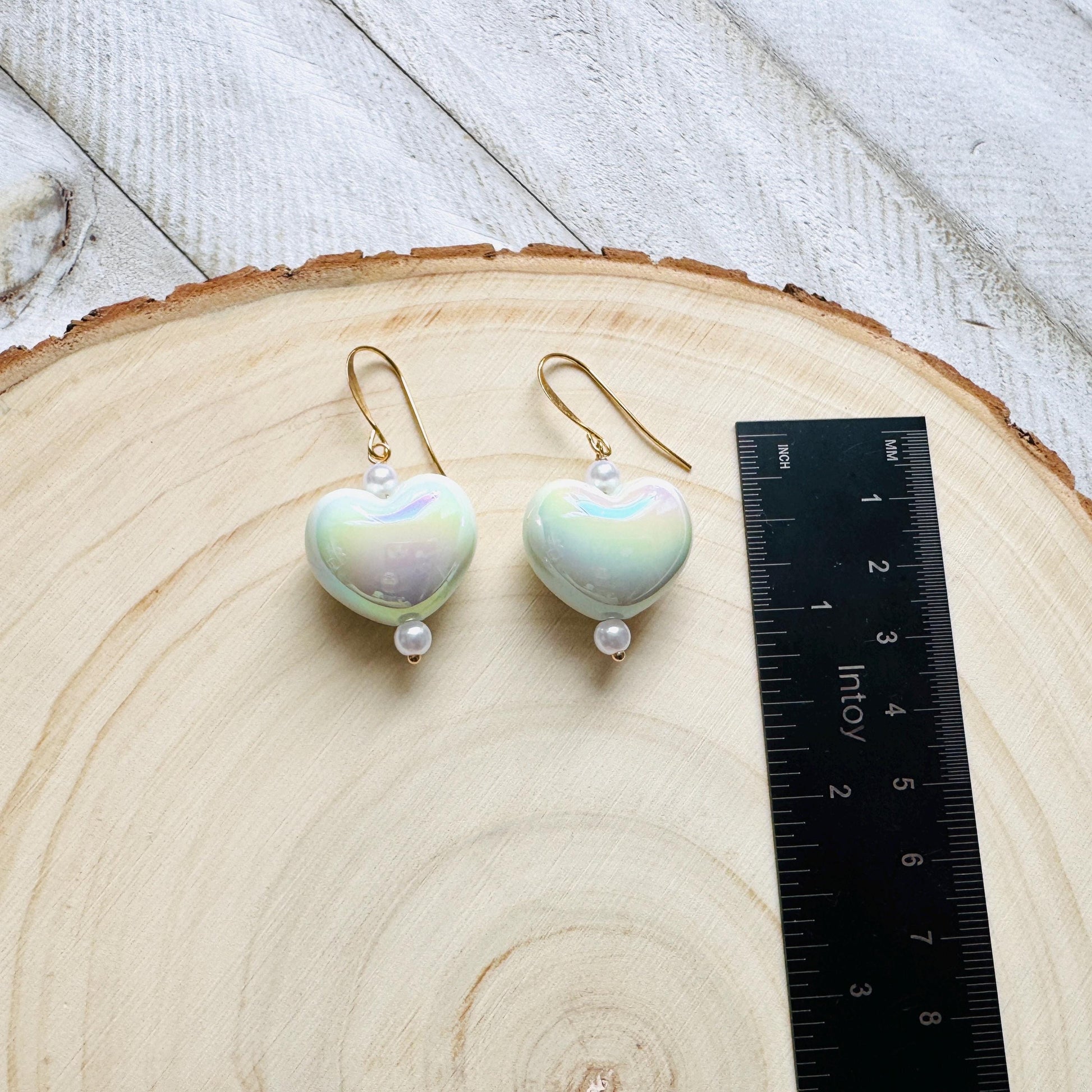 Heart Earrings, Boho Hippie Jewelry, Coquette Earrings Dangle, Pastel Goth, Galentine’s Gift for Friends, Valentines Gift for Her Jewelry