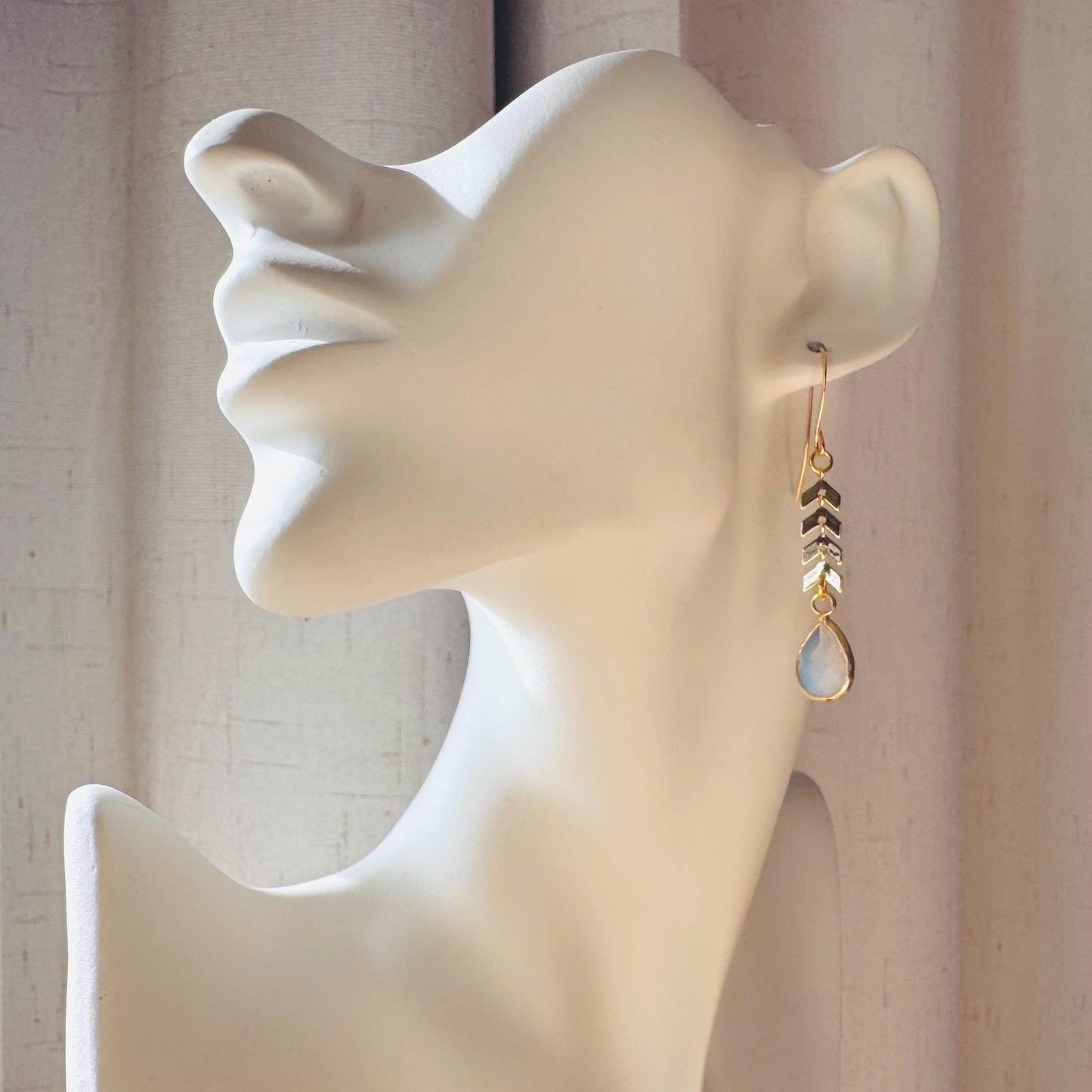Opalite Earrings, Western Earrings, Wedding Jewelry, Boho Dangle Earrings, Trendy Jewelry 2026, Bridal Jewelry, Witchy Gifts for Her