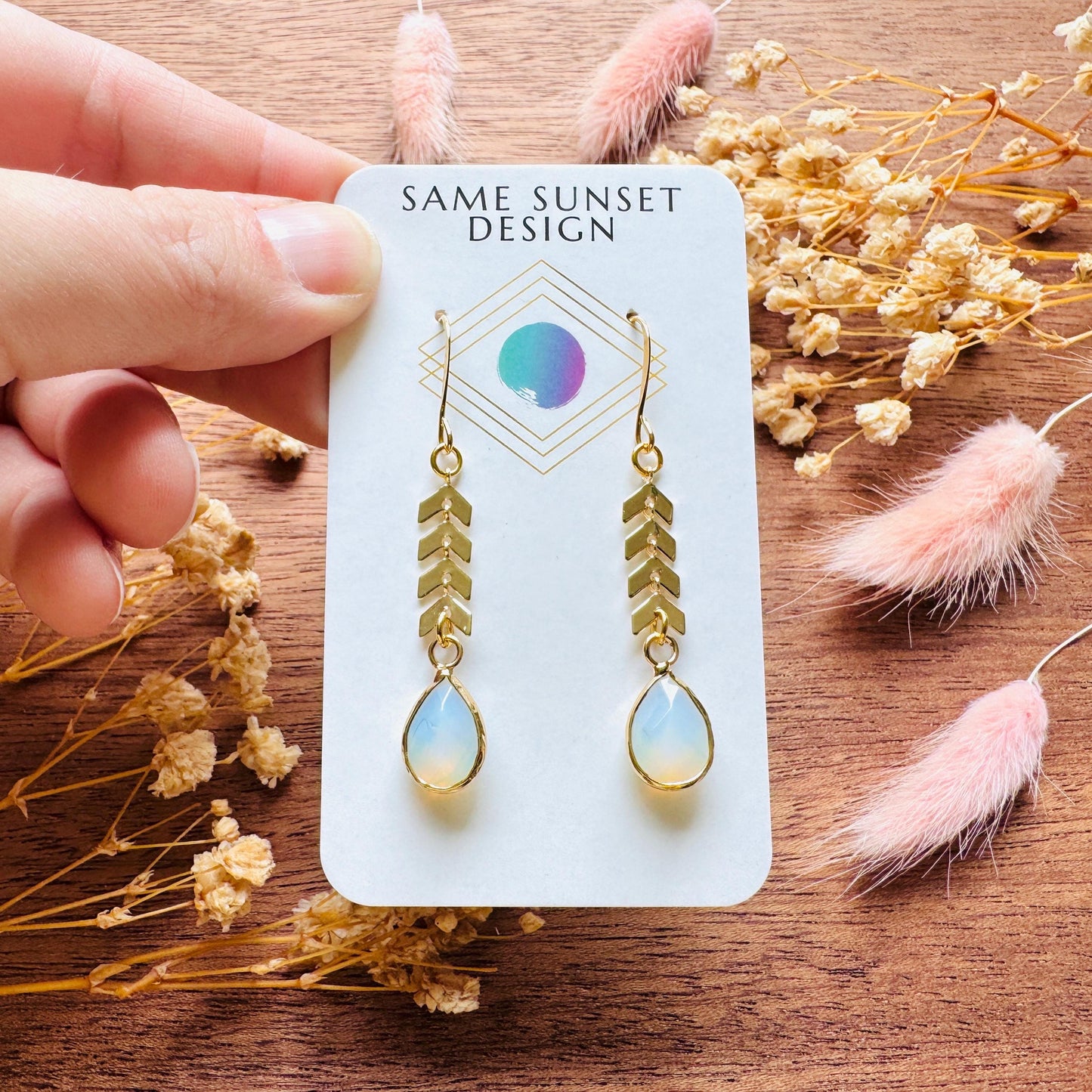 Opalite Earrings, Western Earrings, Wedding Jewelry, Boho Dangle Earrings, Trendy Jewelry 2026, Bridal Jewelry, Witchy Gifts for Her
