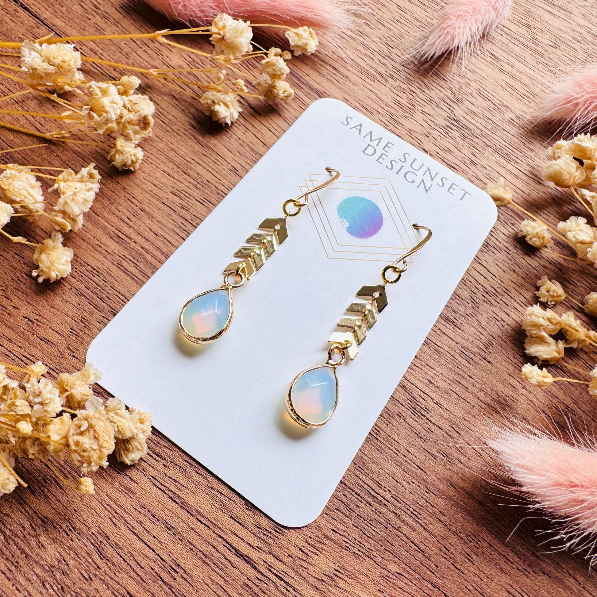 Opalite Earrings, Western Earrings, Wedding Jewelry, Boho Dangle Earrings, Trendy Jewelry 2026, Bridal Jewelry, Witchy Gifts for Her