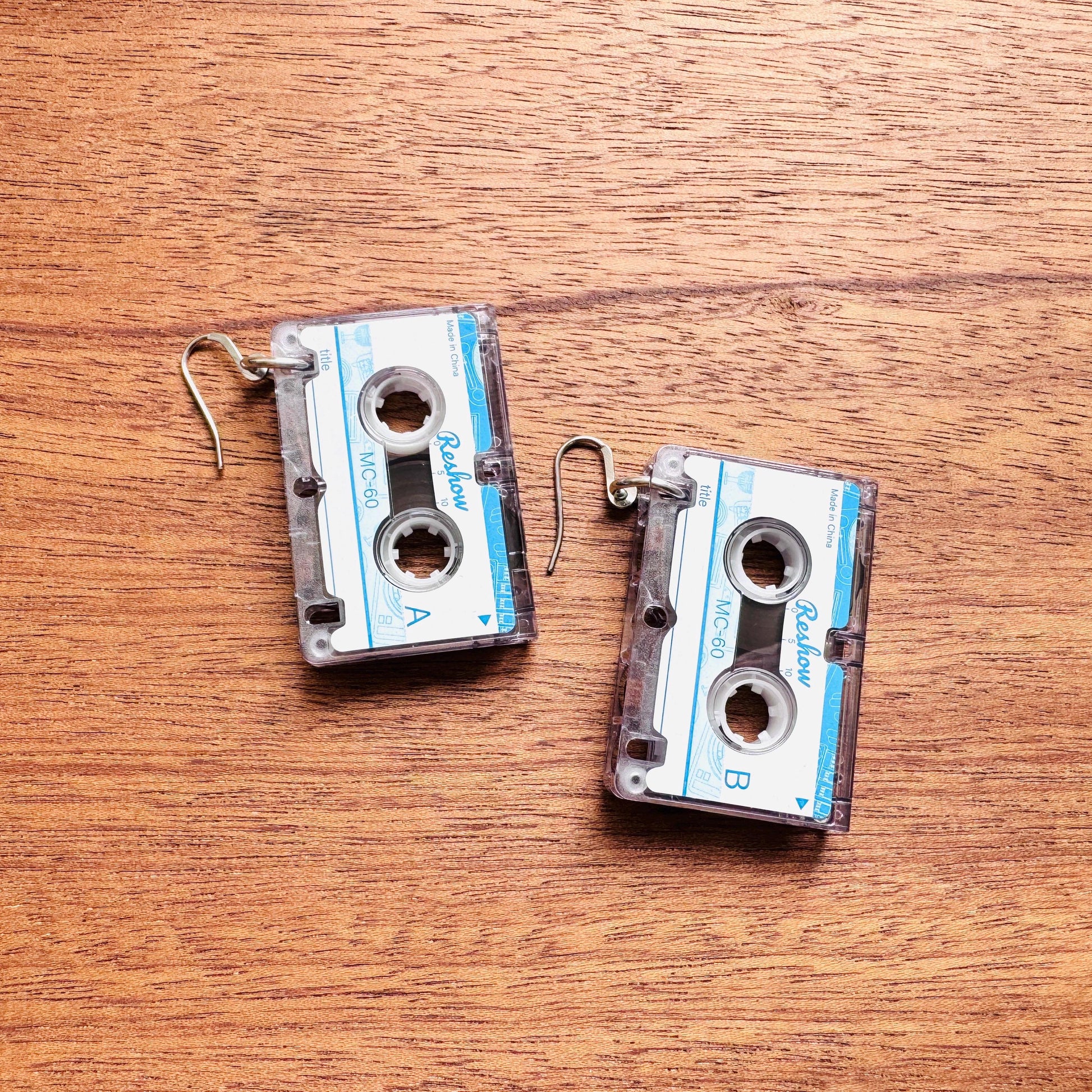 Cassette Tape Earrings, Retro Jewelry, Vintage Style Earrings, 80s Vibes, Tween Jewelry, Goth Girl Gifts, Teacher Gift, 90s Aesthetic