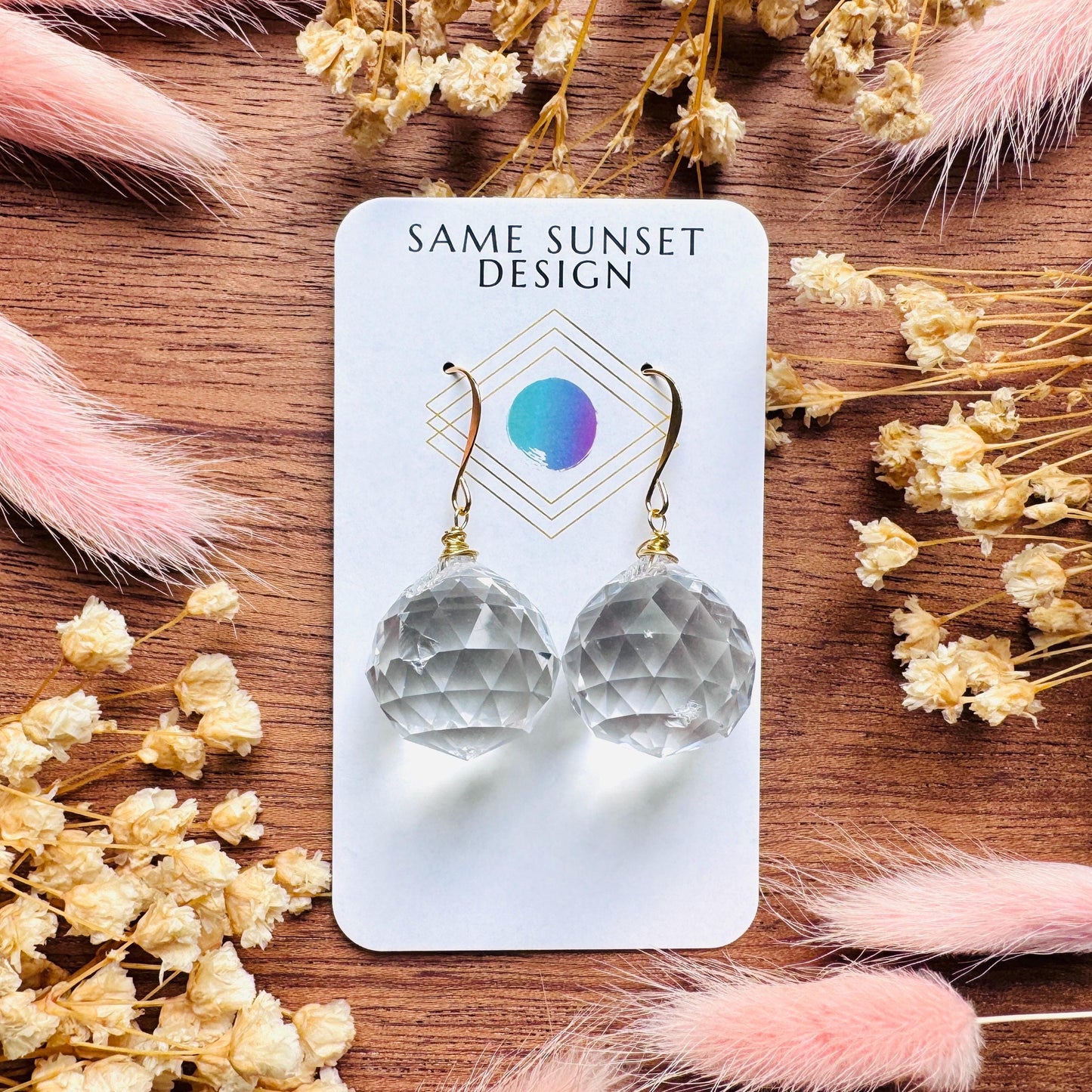 Glass Crystal Earrings, Prism Earrings, Boho Chic Earrings, Trendy Jewelry 2026, Mothers Day Gift From Daughter, Witchy Gifts for Her