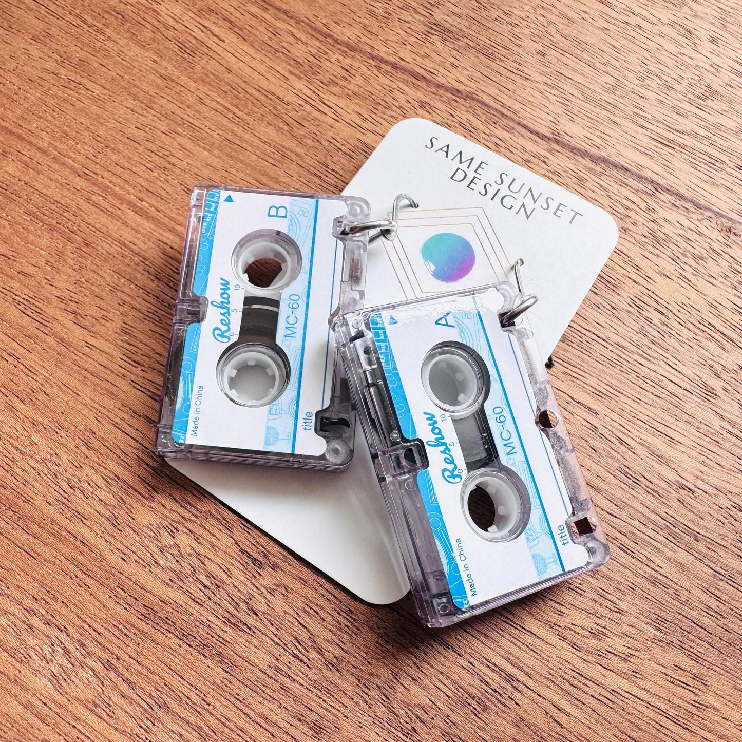 Cassette Tape Earrings, Retro Jewelry, Vintage Style Earrings, 80s Vibes, Tween Jewelry, Goth Girl Gifts, Teacher Gift, 90s Aesthetic