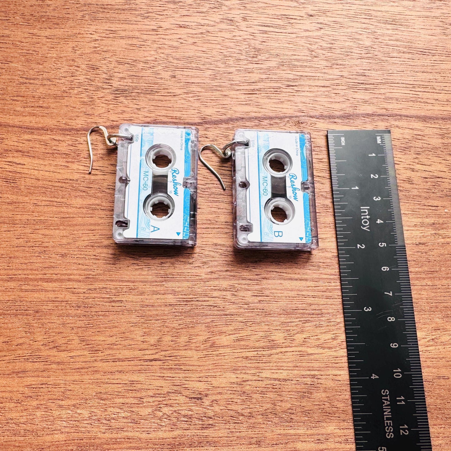 Cassette Tape Earrings, Retro Jewelry, Vintage Style Earrings, 80s Vibes, Tween Jewelry, Goth Girl Gifts, Teacher Gift, 90s Aesthetic