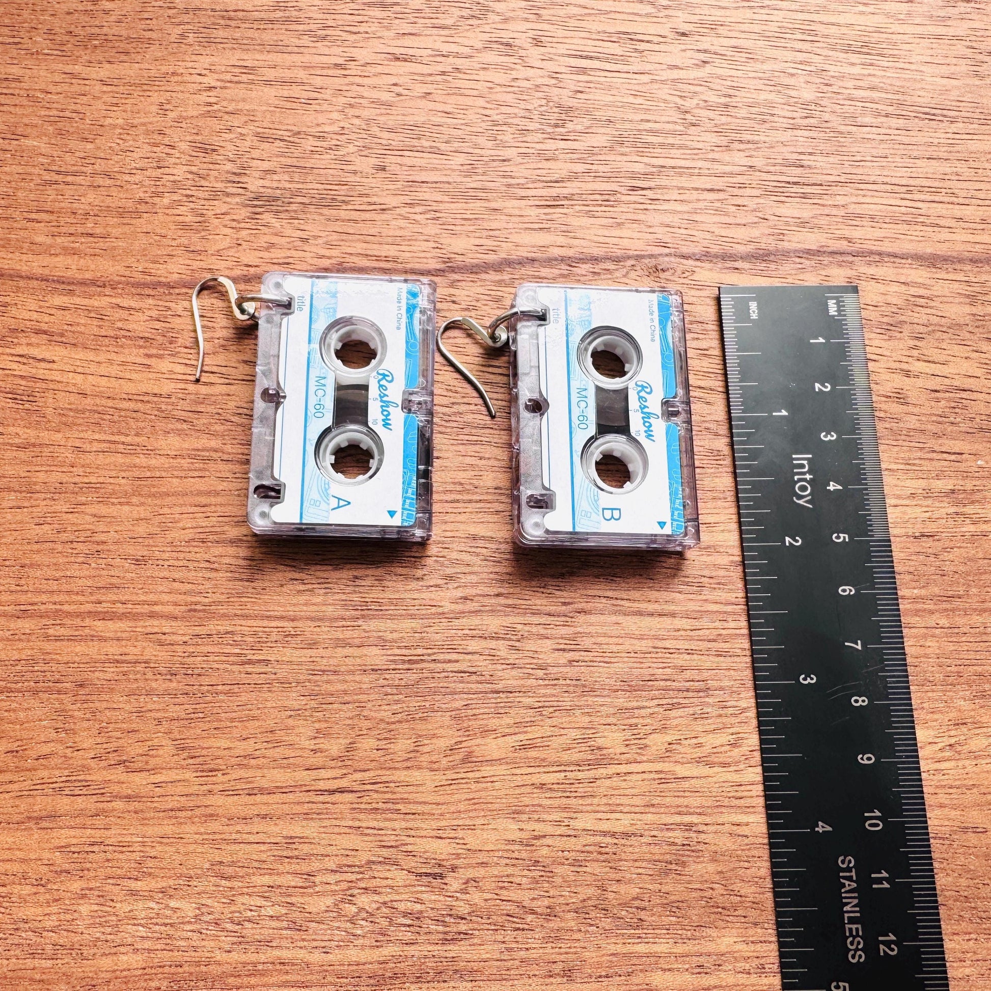 Cassette Tape Earrings, Retro Jewelry, Vintage Style Earrings, 80s Vibes, Tween Jewelry, Goth Girl Gifts, Teacher Gift, 90s Aesthetic