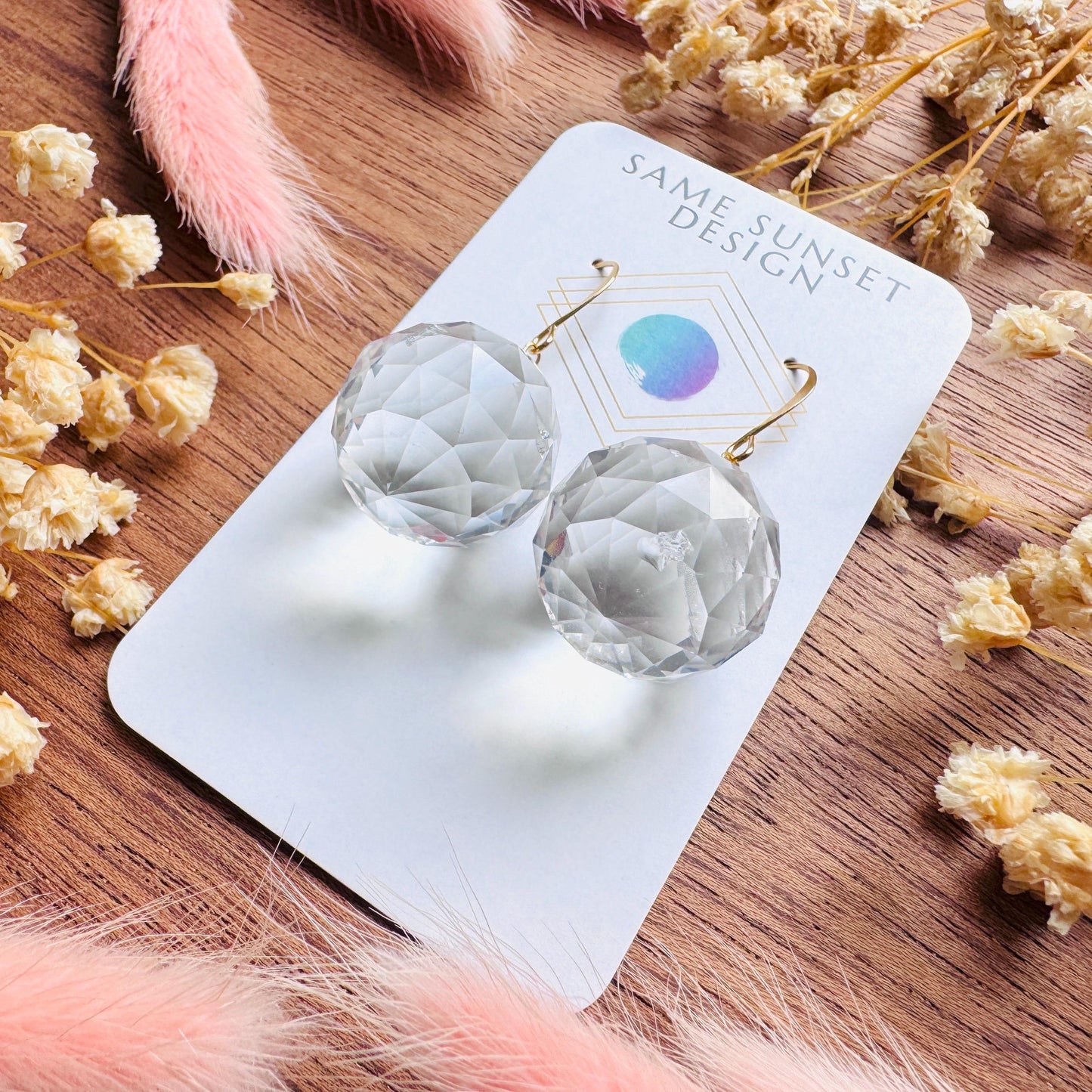 Glass Crystal Earrings, Prism Earrings, Boho Chic Earrings, Trendy Jewelry 2026, Mothers Day Gift From Daughter, Witchy Gifts for Her