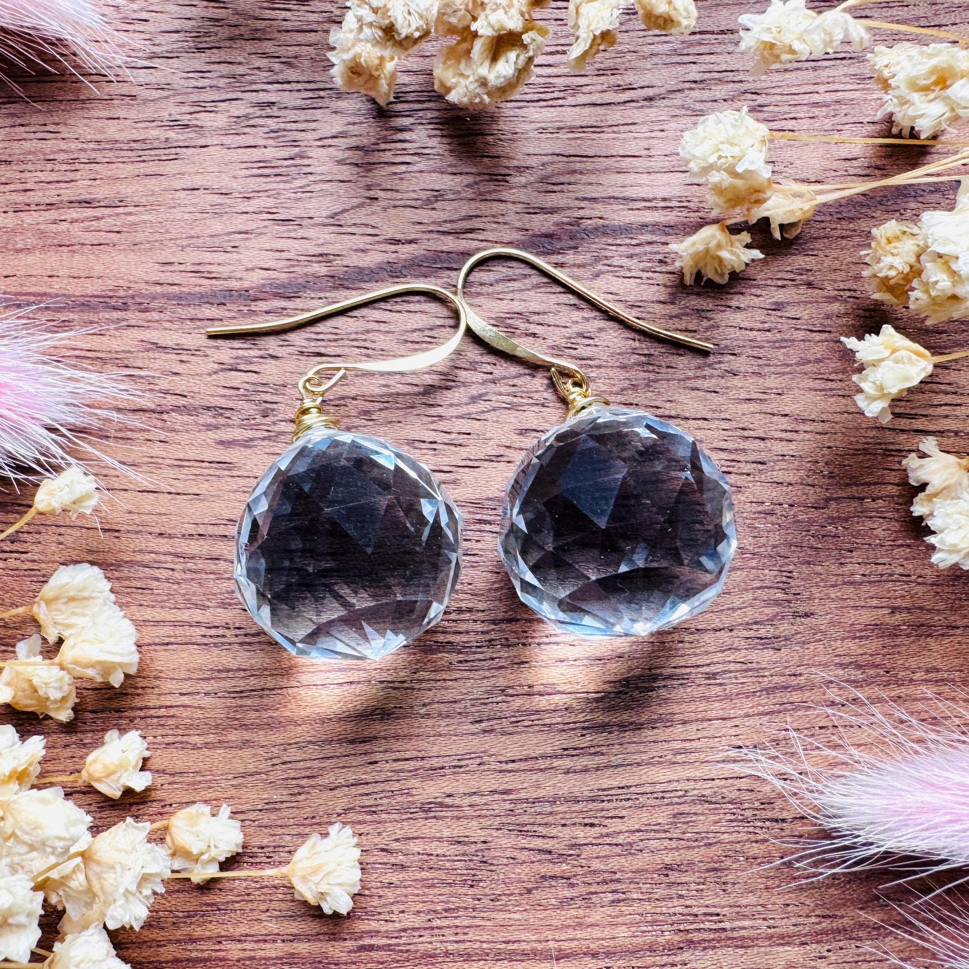 Glass Crystal Earrings, Prism Earrings, Boho Chic Earrings, Trendy Jewelry 2026, Mothers Day Gift From Daughter, Witchy Gifts for Her