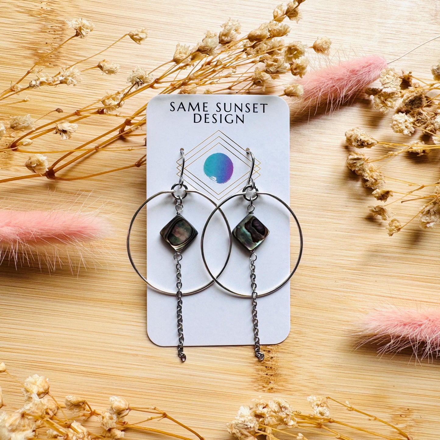 Abalone Earrings, Silver Hoop Earrings, Shell Jewelry, Green Earrings, Natural Gemstone Jewelry, Wedding Jewelry, Mothers Day Gift Ideas