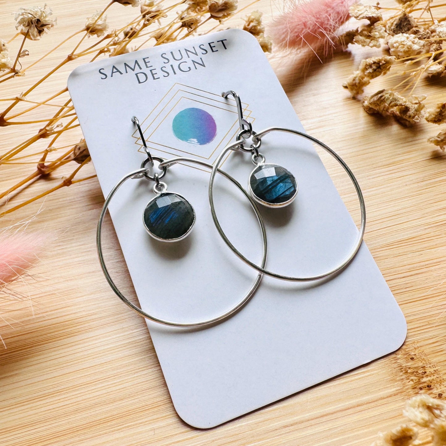 Labradorite Earrings, Silver Hoop Earrings, Natural Gemstone Jewelry, Wedding Jewelry, Trendy Jewelry 2026, Boho, Mothers Day Gift Ideas