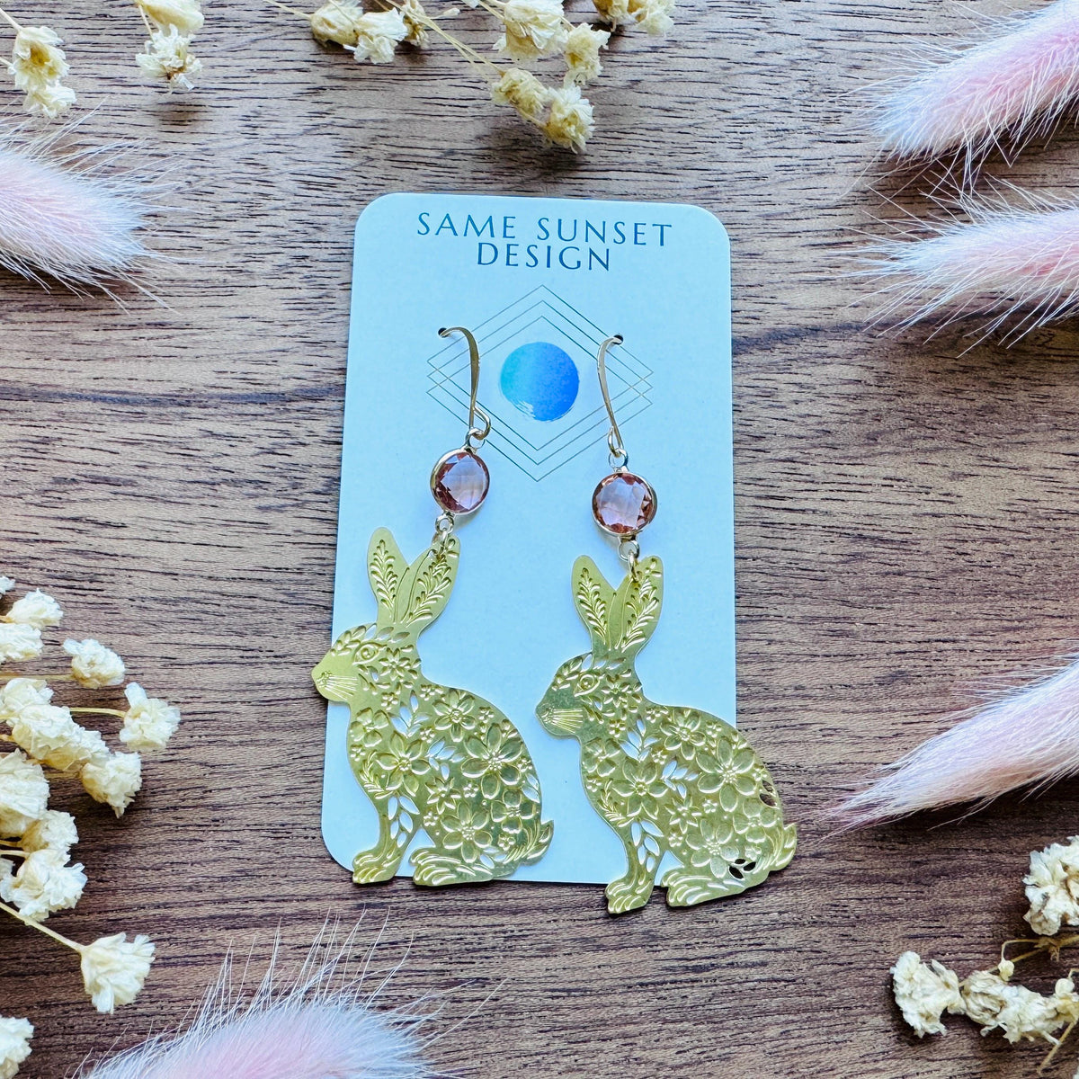 Bunny Earrings, Animal Earrings Gold, Easter Earrings, Kawaii Gifts, English Teacher Gift, Coquette Gifts for Friend, Boho Chic Jewelry