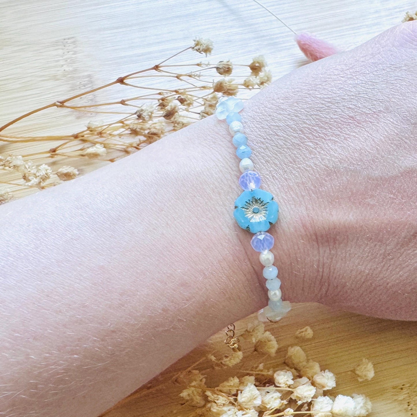 Beaded Bracelets for Women, Pearl Bracelet, Flower Bracelet, Star Bracelet, Fairycore Bracelet, Mothers Day Gift Ideas, Kawaii Gifts