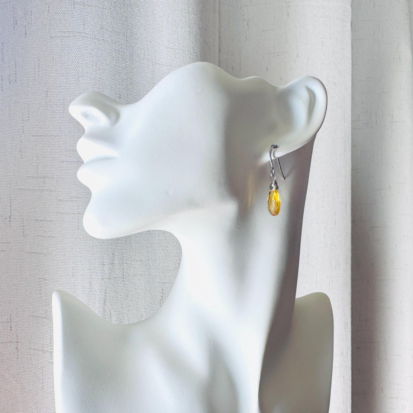 Citrine Earrings Dangle, Silver Jewelry, Springtime Earrings, Western Natural Hippie Boho Festival, Mothers Day Gift From Son, Yellow