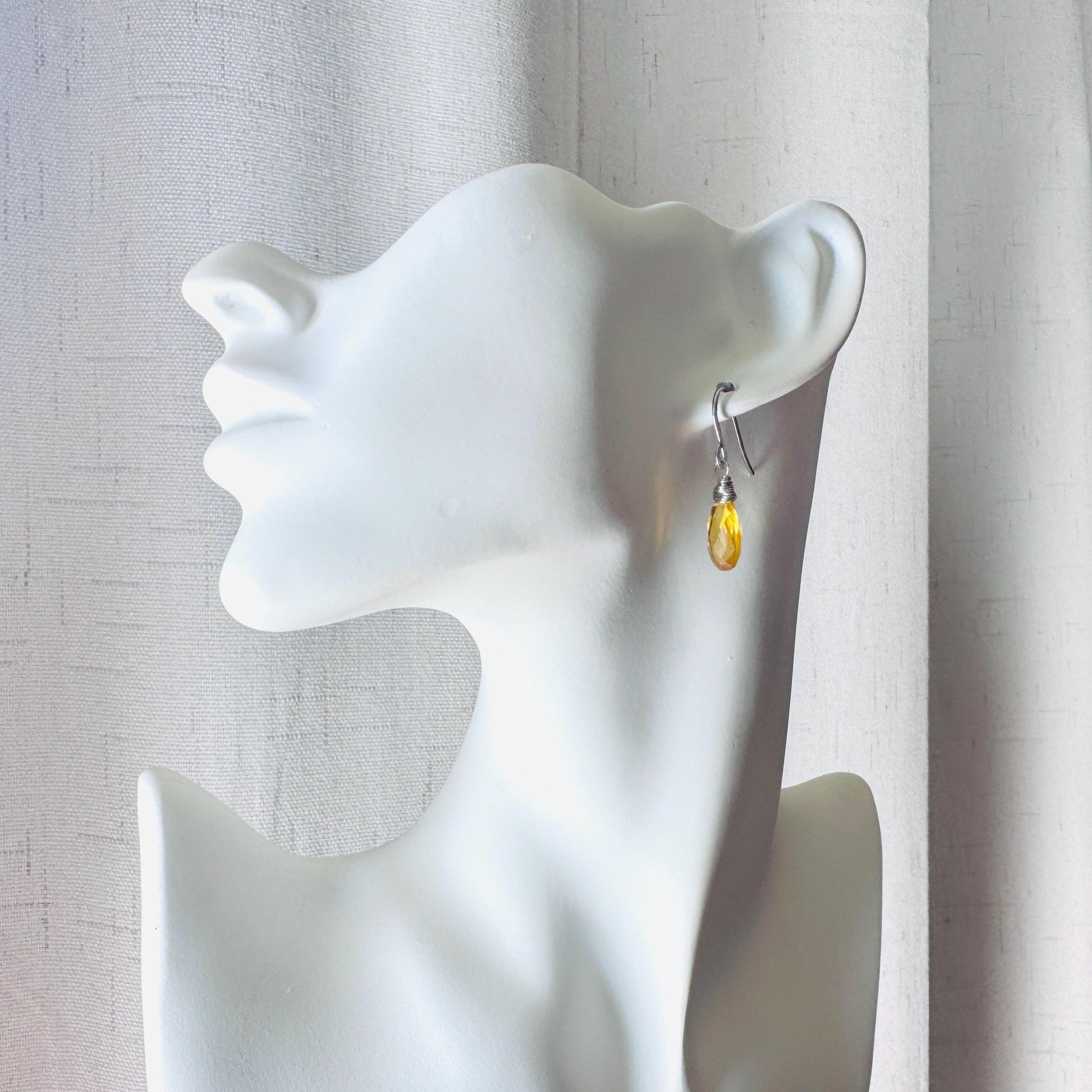 Citrine Earrings Dangle, Silver Jewelry, Springtime Earrings, Western Natural Hippie Boho Festival, Mothers Day Gift From Son, Yellow