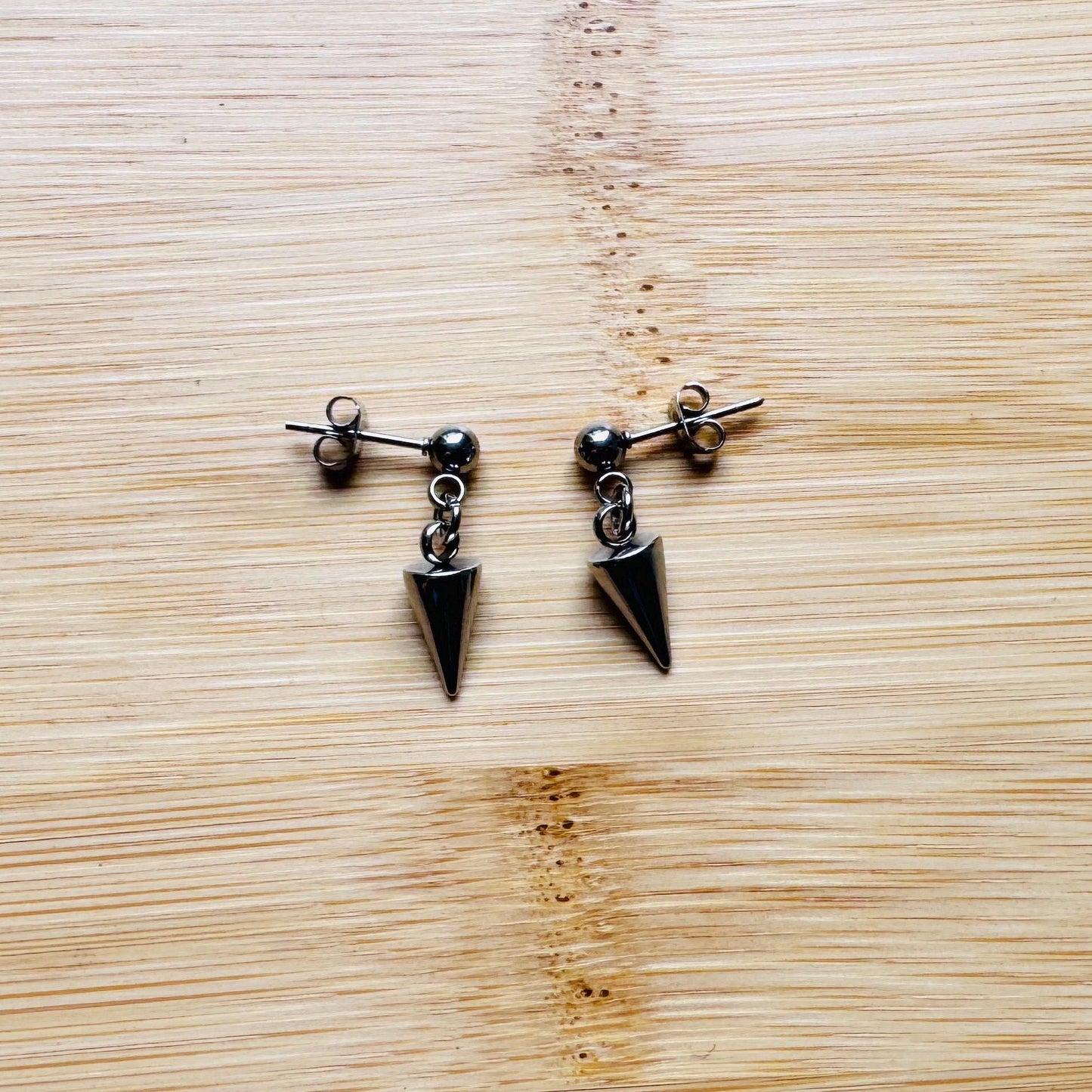 Spike Stud Earrings, Punk Jewelry Men, Goth Jewelry, Sweet 16 Gift for Niece, 90s Vibes, Unique Birthday Gift for Best Friend, Post Earrings