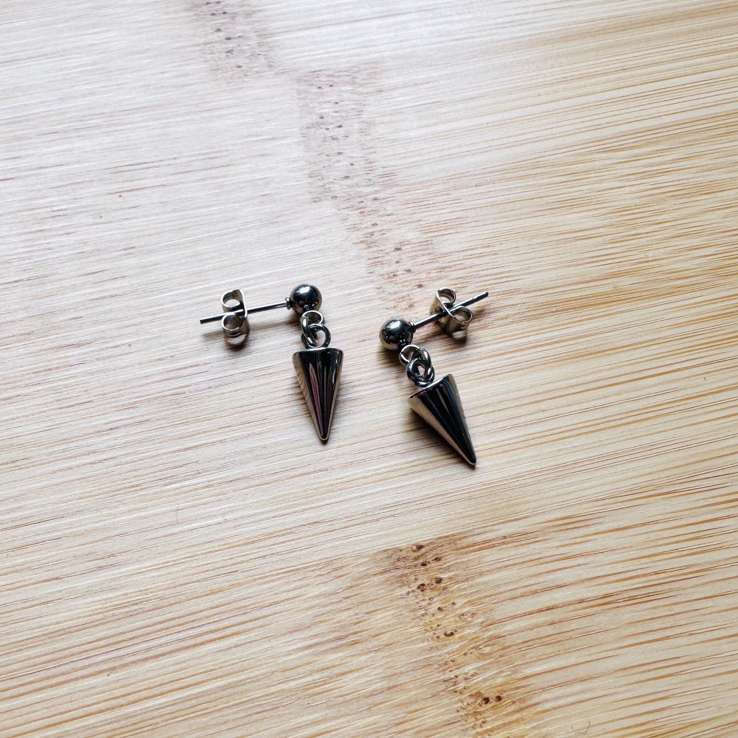 Spike Stud Earrings, Punk Jewelry Men, Goth Jewelry, Sweet 16 Gift for Niece, 90s Vibes, Unique Birthday Gift for Best Friend, Post Earrings