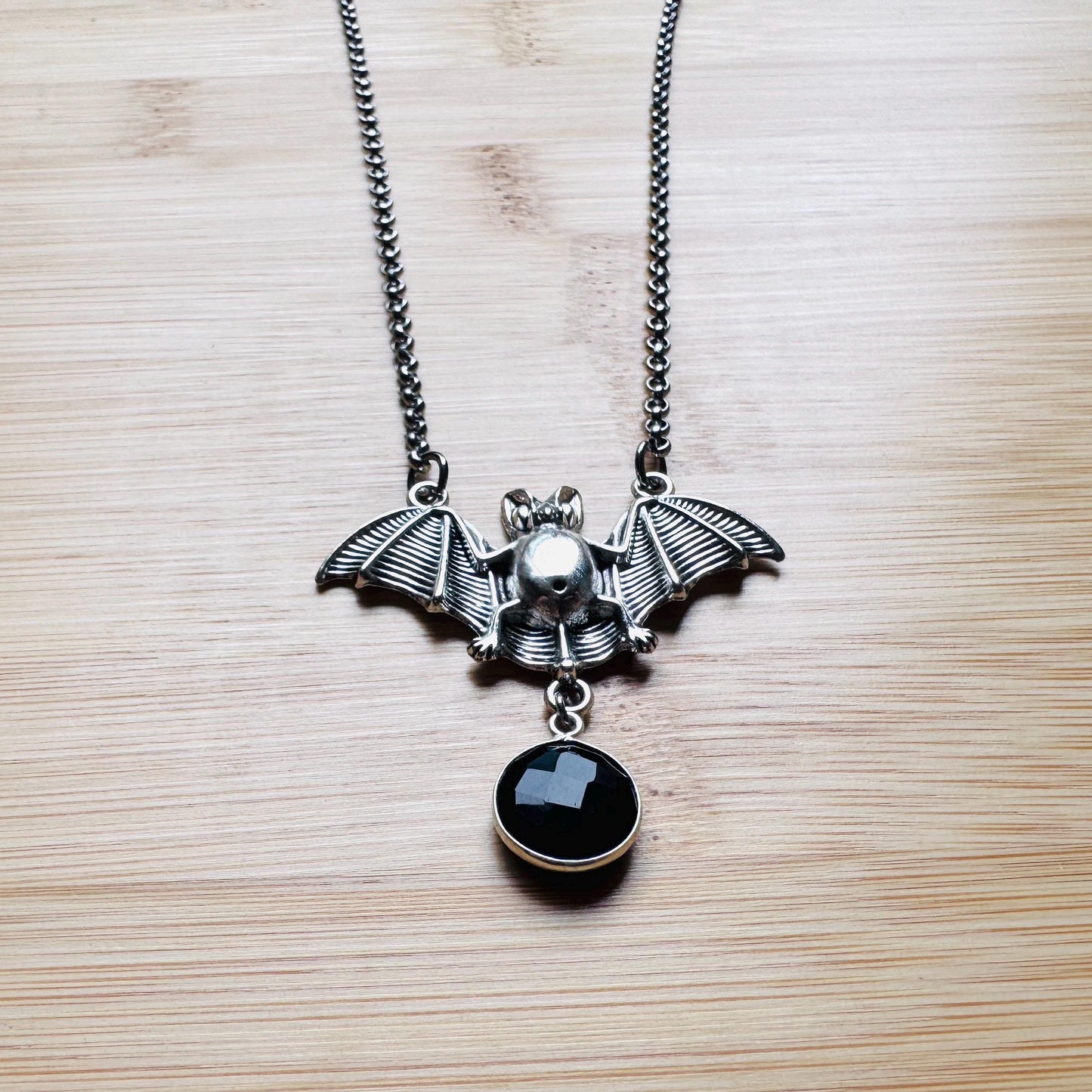 Bat Necklace, Silver Bat, Punk Necklace, Goth Necklace, Halloween Necklace, Halloween Gifts for Women, Sweet 16 Gift for Niece, Witchy Gifts