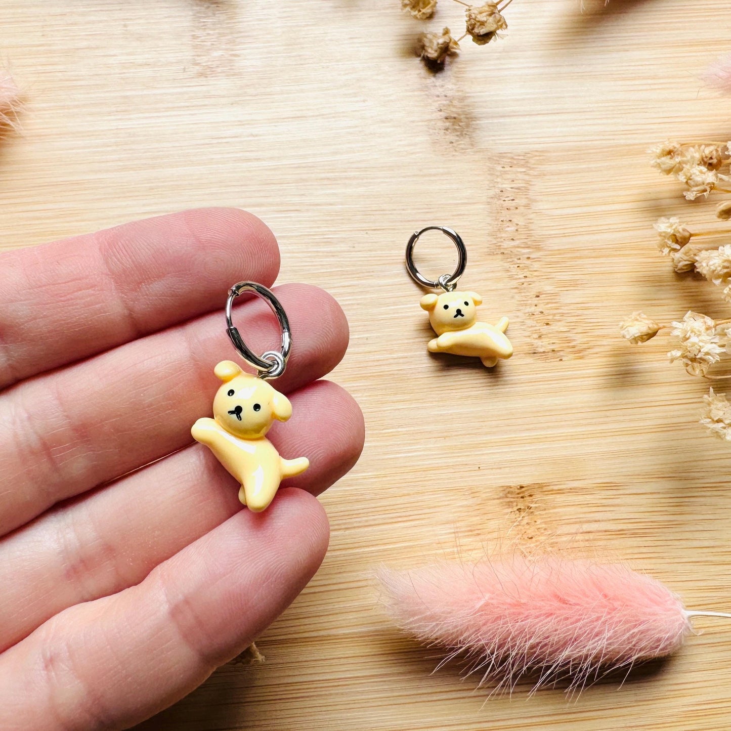 Dog Earrings Dangle, Cute Earrings, Trendy Jewelry for Teens, Huggie Hoop Jewelry, Dog Lover Gifts, Unique Birthday Gift for Best Friend