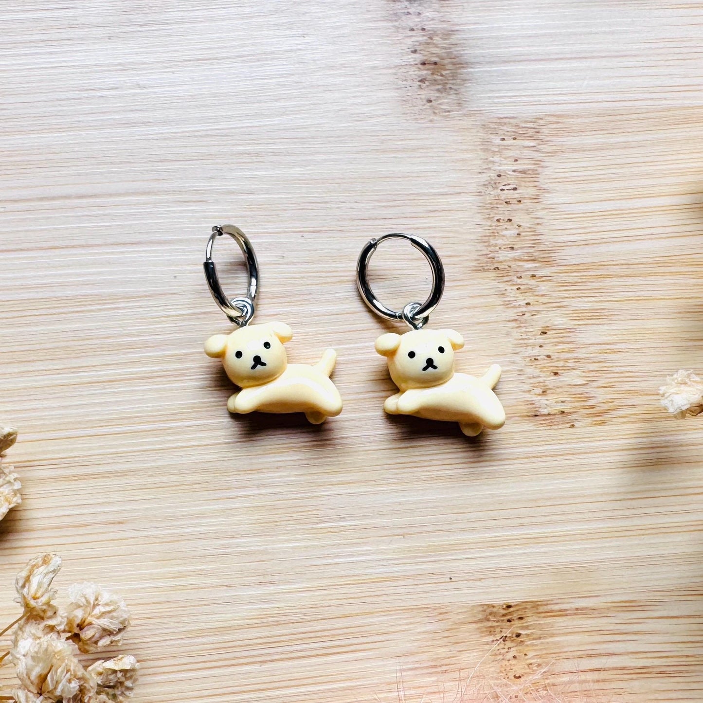Dog Earrings Dangle, Cute Earrings, Trendy Jewelry for Teens, Huggie Hoop Jewelry, Dog Lover Gifts, Unique Birthday Gift for Best Friend