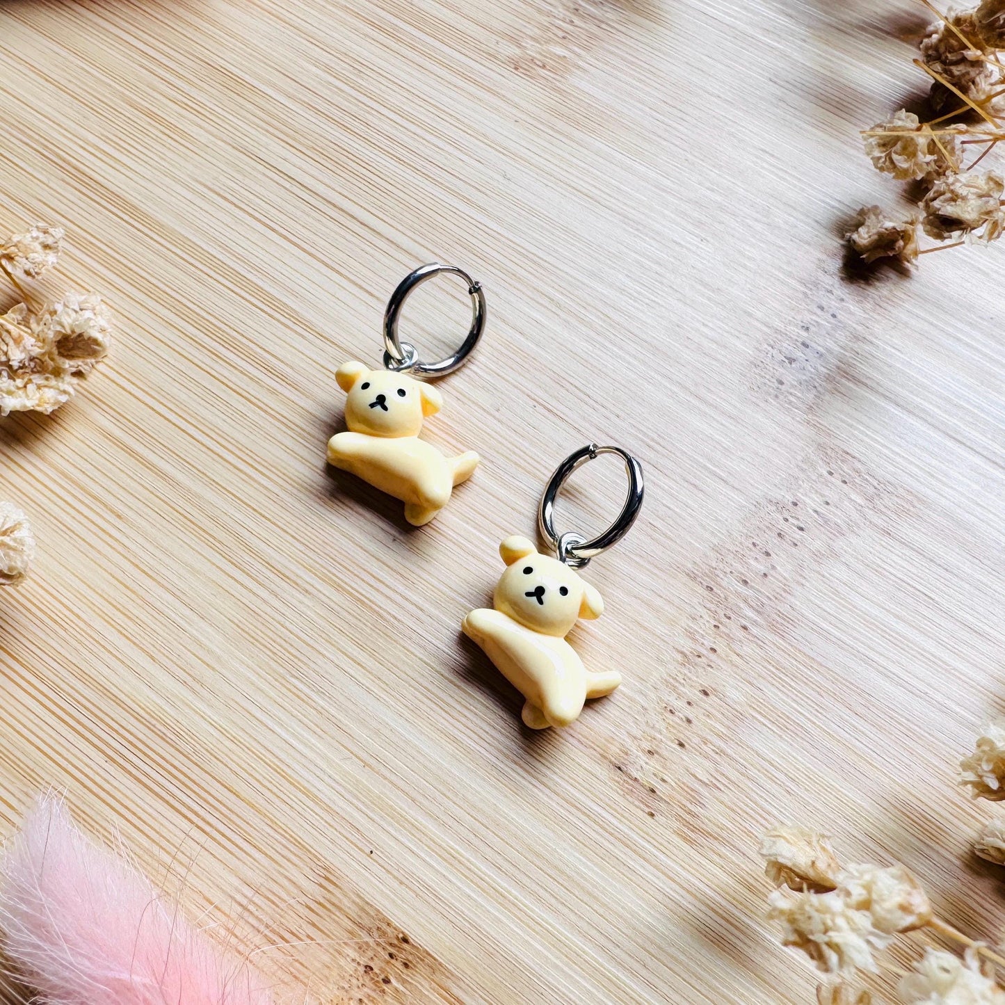 Dog Earrings Dangle, Cute Earrings, Trendy Jewelry for Teens, Huggie Hoop Jewelry, Dog Lover Gifts, Unique Birthday Gift for Best Friend