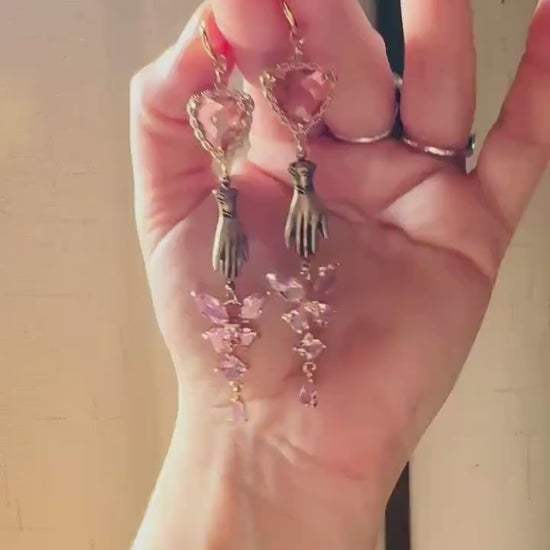Heart Earrings Gold, Butterfly Earrings, Boho Hippie Jewely, Huggie Hoops, Coquette Jewelry, Galentine’s Gift for Friends, Whimsical Gifts