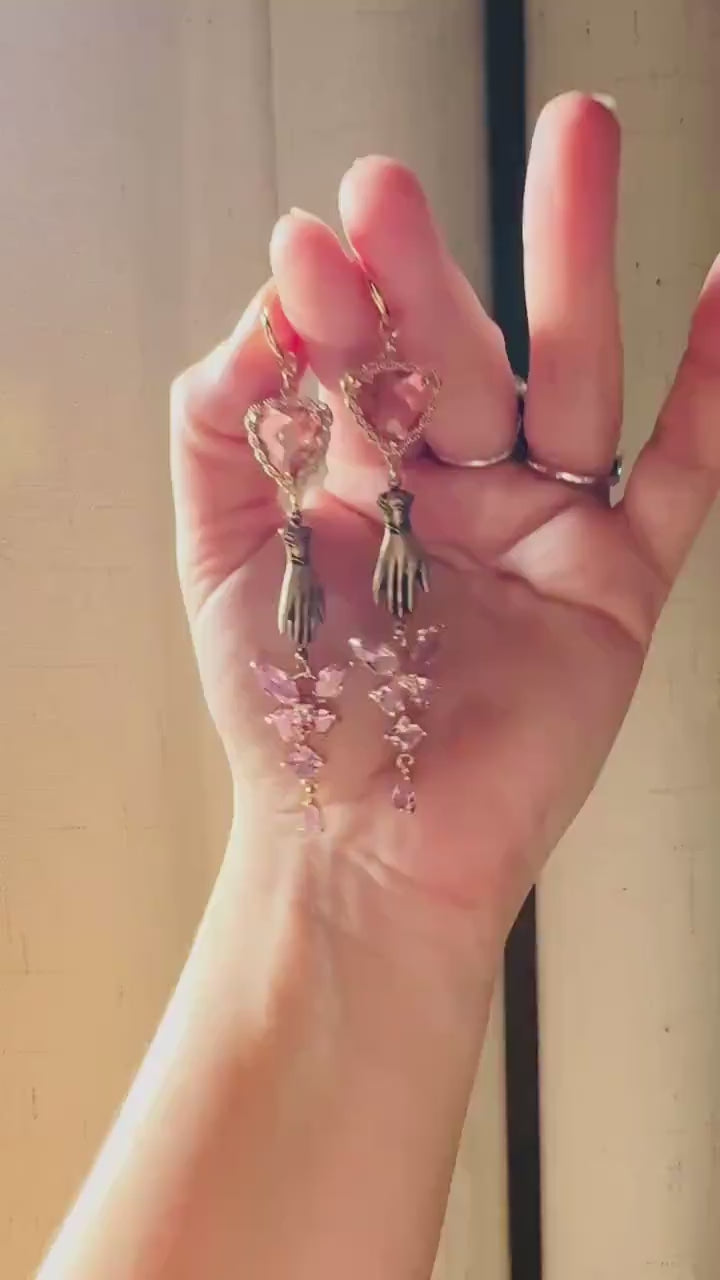 Heart Earrings Gold, Butterfly Earrings, Boho Hippie Jewely, Huggie Hoops, Coquette Jewelry, Galentine’s Gift for Friends, Whimsical Gifts