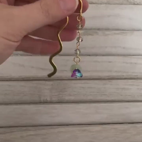 Flower Bookmark, Crystal Bookmark, Cottagecore Bookmark, Bookmark for Women, Book Lover Gift, Unique Gifts for Teachers, Sweet 16 Gift