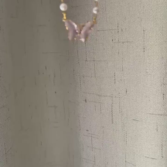 Butterfly Necklace, Boho Necklace, Fairycore Jewelry, Cottagecore Jewelry, Coquette Jewelry, Birthday Gift for Mom, Necklace for Bride